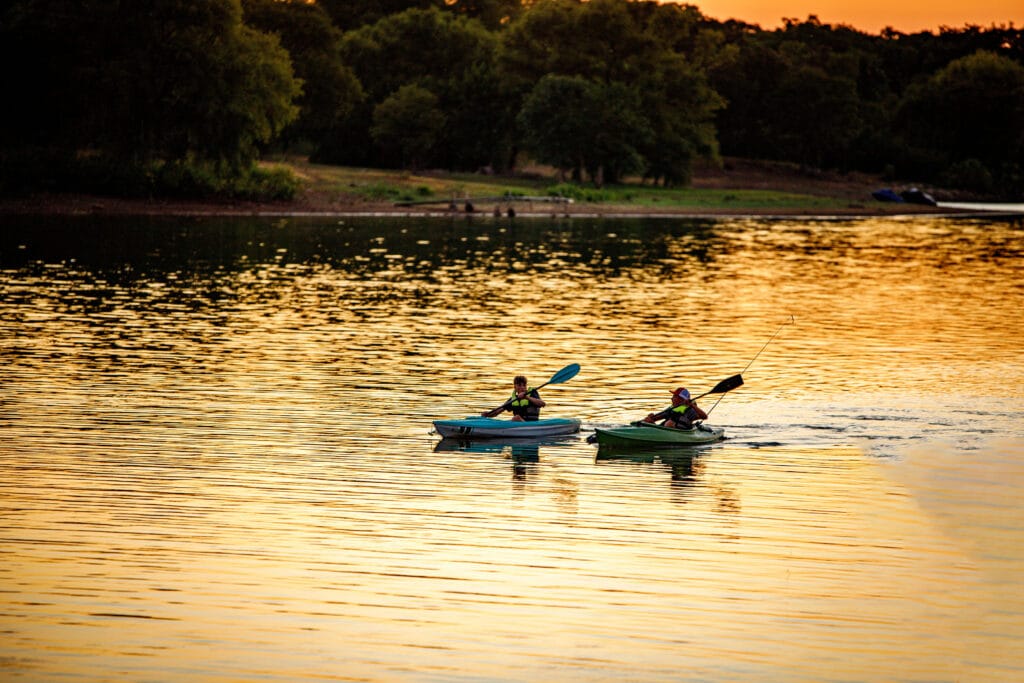 Kayaking during Full Moon event